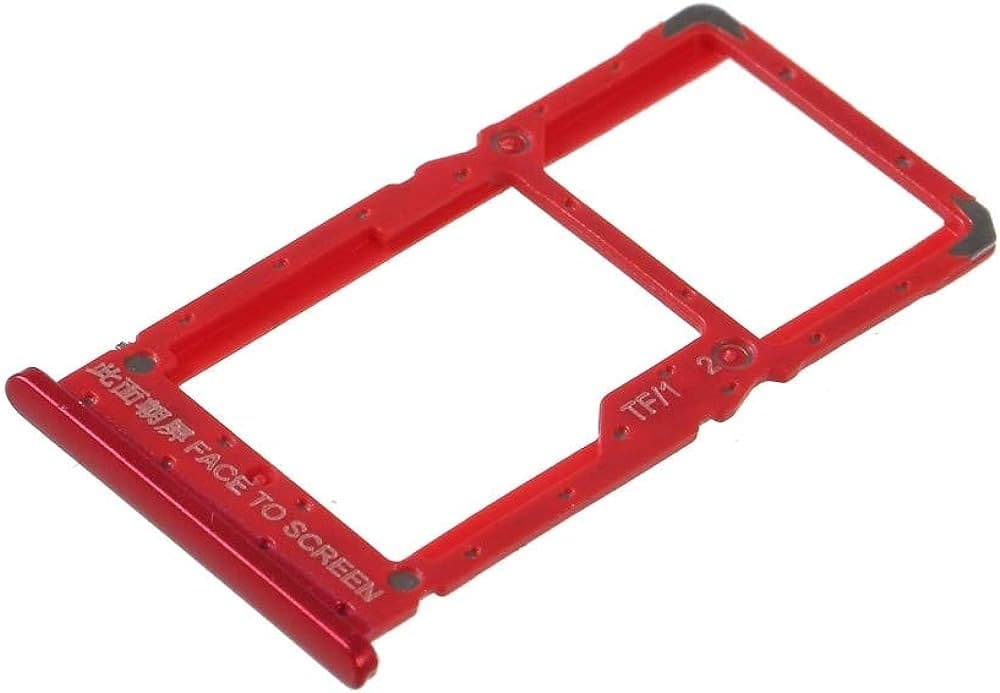 Sim Tray Slot Holder for Xiaomi Redmi Note 6 Red thumbnail 2