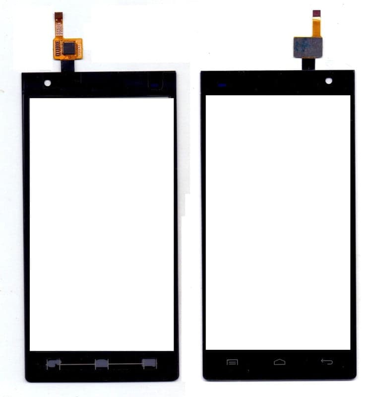 Touch Screen Digitizer for Lava 504 Q+ Black