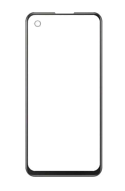 Touch Screen Front Glass for Vivo Y51S Black
