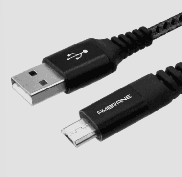Ambrane braided micro usb to types c