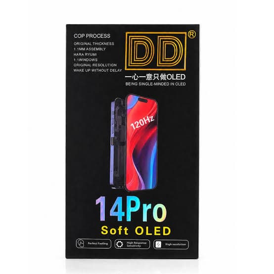 apple iphone 14 pro soft oled dd full display size 100% like original
