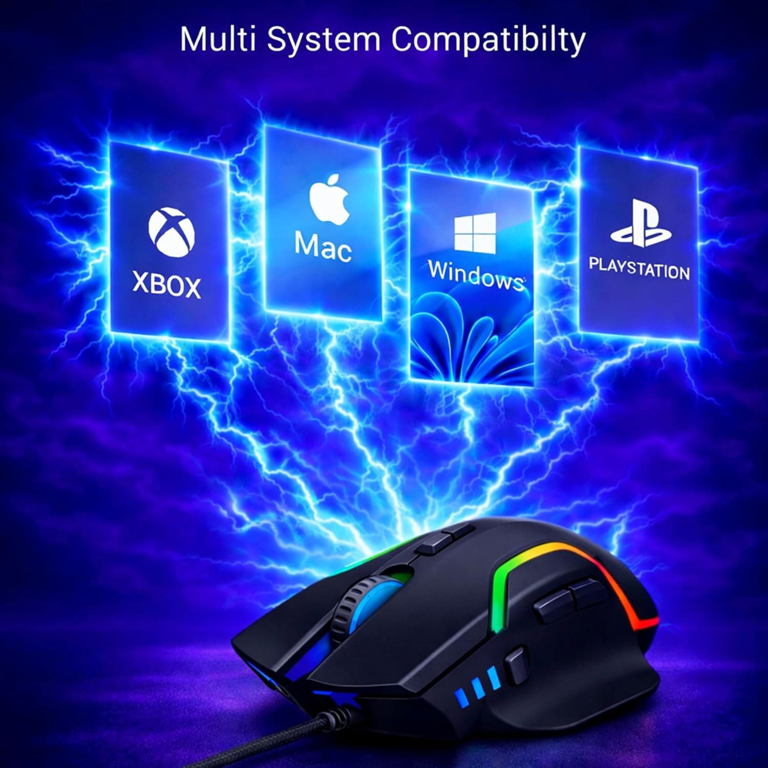 Ant Esports GM320 RGB Wired Gaming Mouse, 12800 DPI Optical Sensor thumbnail 2