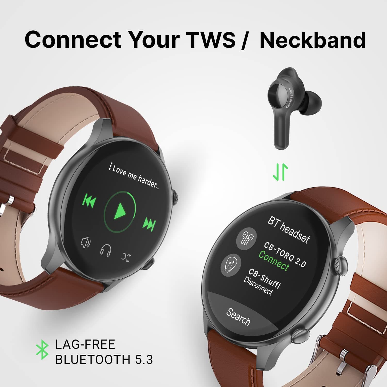CrossBeats Orbit Infiniti 2.0, Large 1.43'' AMOLED Display Smartwatch with Ai ENC BT Calling,1000+Songs 4GB Storage thumbnail 2