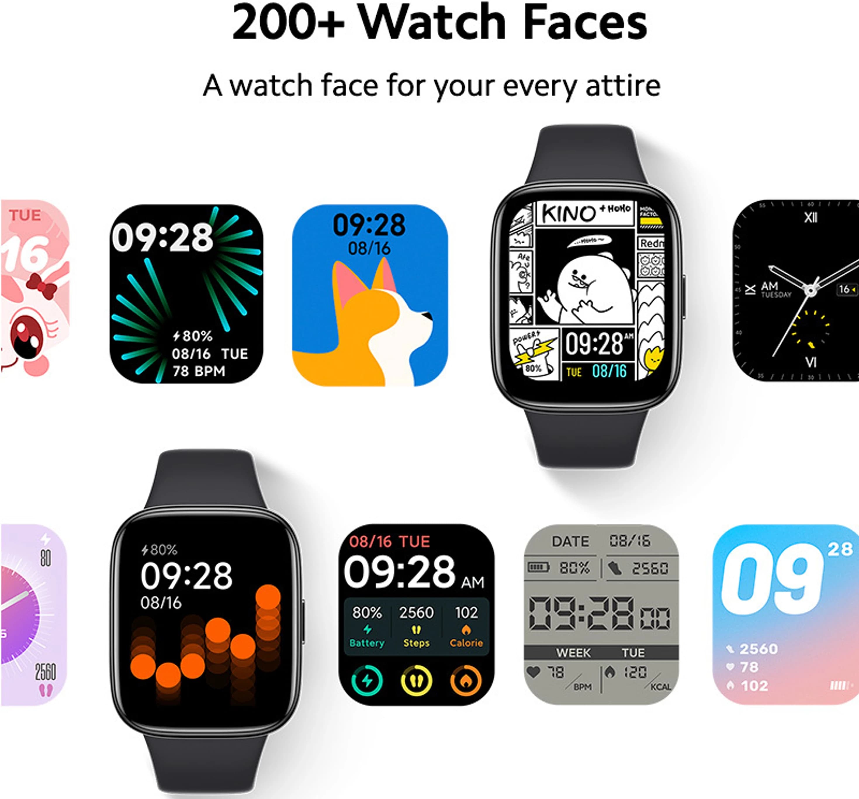 Redmi Watch 3 Active 1.83" Smartwatch - White thumbnail 2