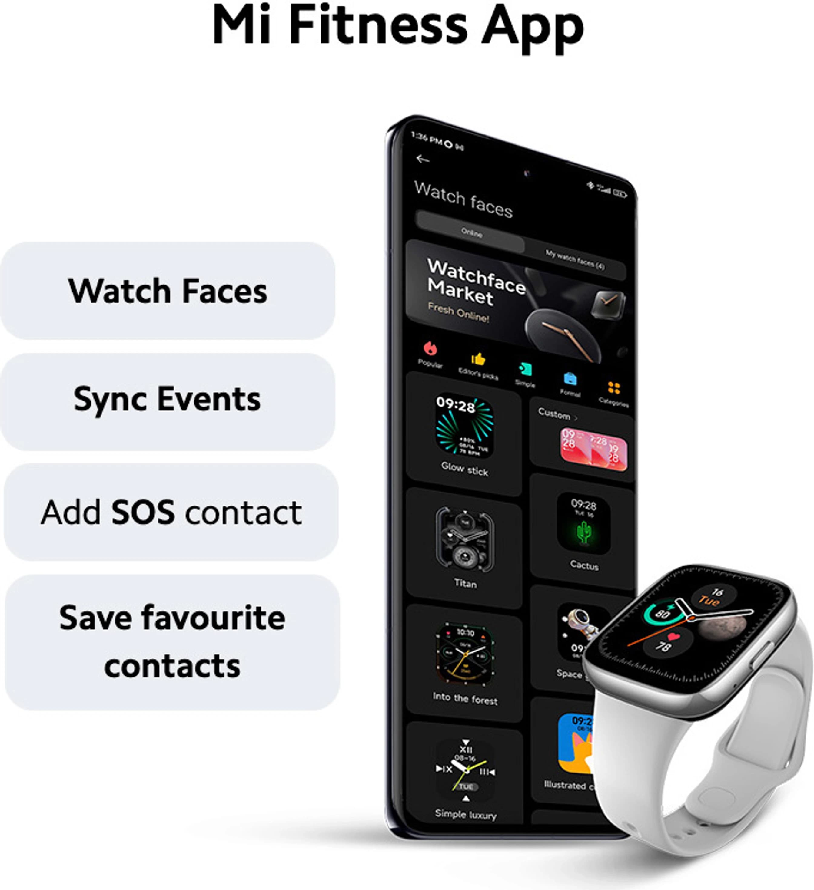 Redmi Watch 3 Active 1.83" Smartwatch - White thumbnail 5