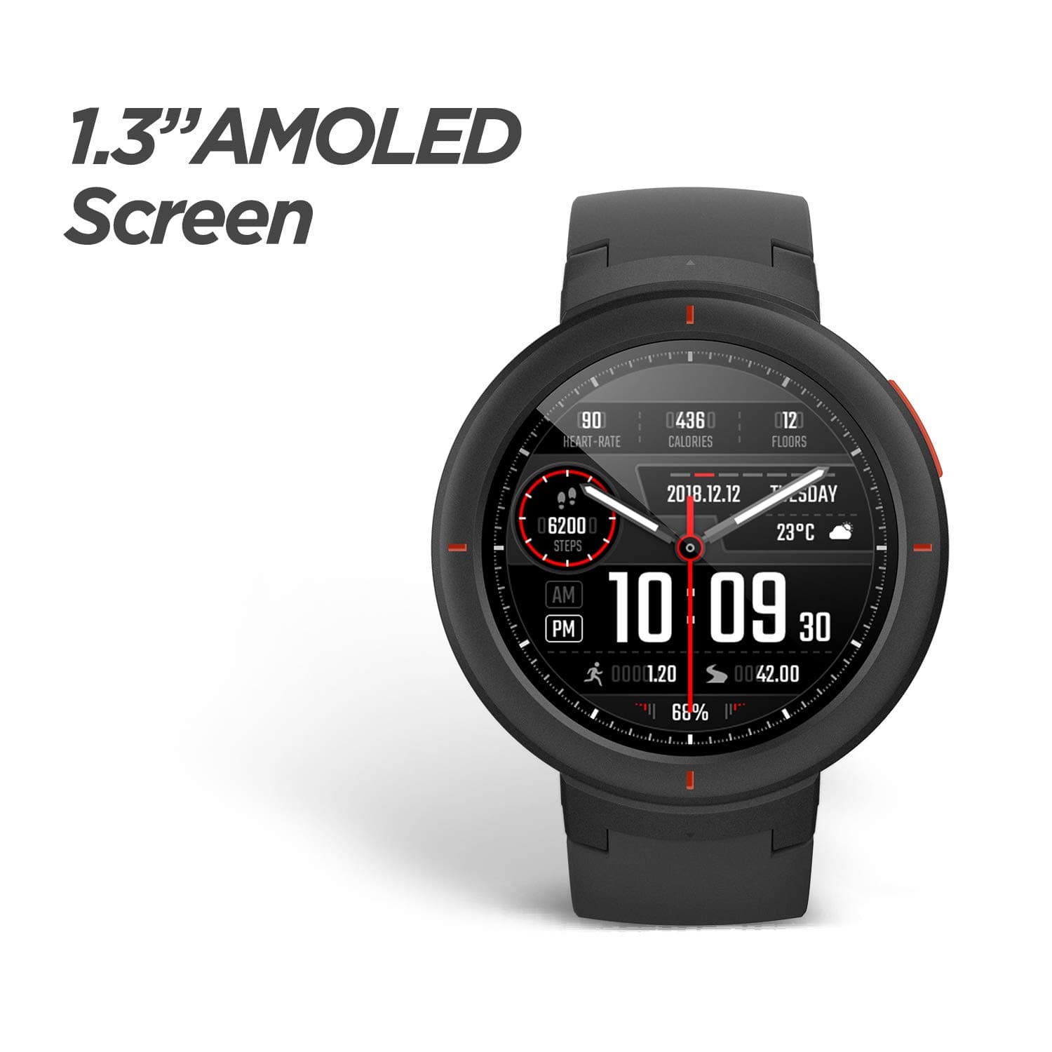 Amazfit Verge Phone Call Smart Watch with Alexa-Built in (Grey) thumbnail 4