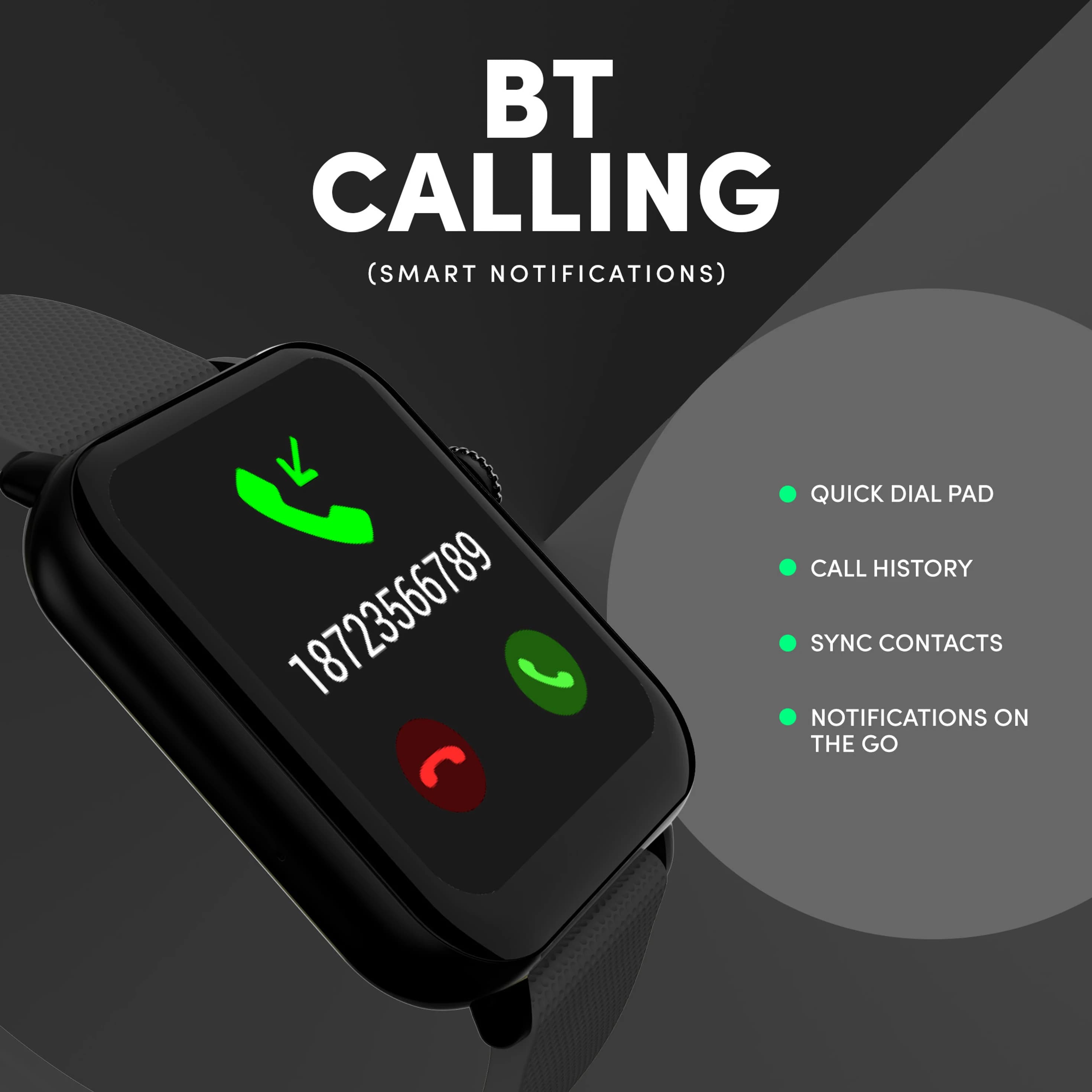 SENS EDYSON 3 with 1.8 Display, BT Calling, AI Voice Assistant & 150+ Watch Smartwatch thumbnail 4