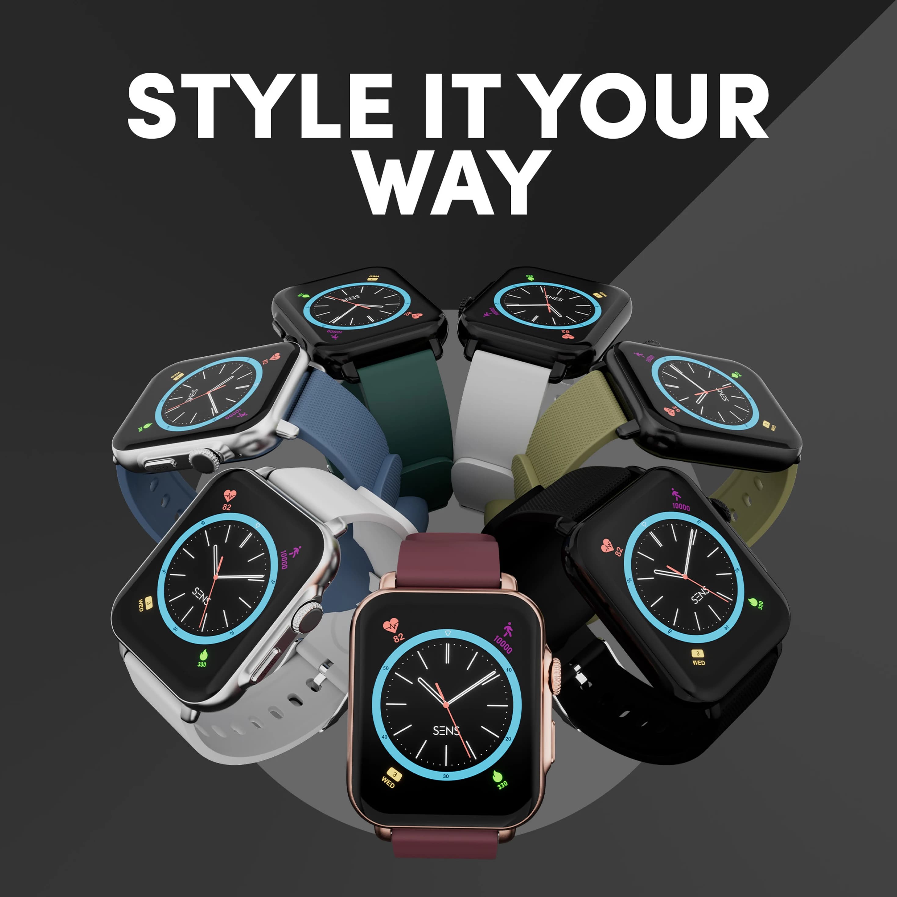 SENS EDYSON 3 with 1.8 Display, BT Calling, AI Voice Assistant & 150+ Watch Smartwatch thumbnail 11