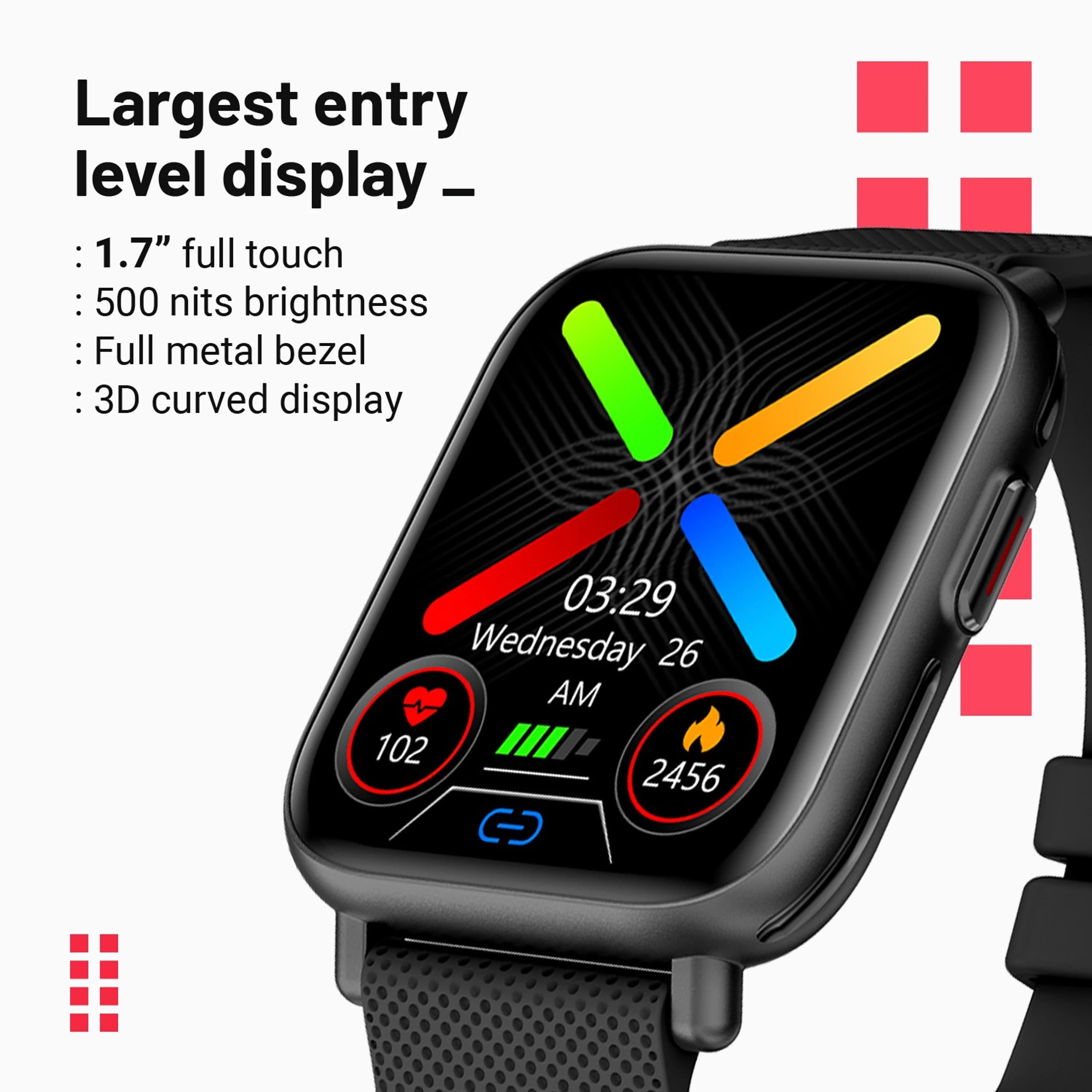 CrossBeats IGNITE PRO- 1.69", Metal body, SpO2, Health thumbnail 4