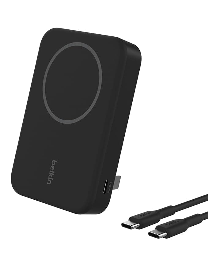 Open-box Belkin Wireless Power Bank 10000 mAH (10K) w/ Qi2, MagSafe Compatible + Built-in Pop-up Kickstand