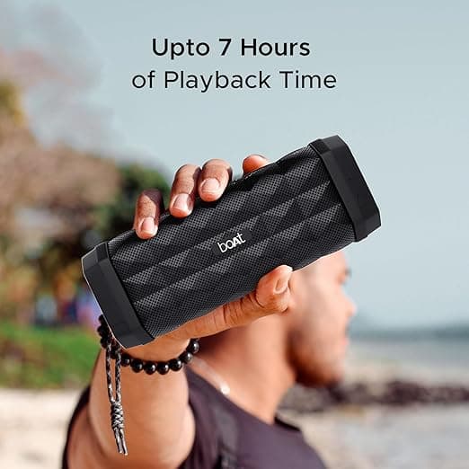 Open-box boAt Stone 650 10W Bluetooth Speaker with Upto 7 Hours Playback, IPX5 and Integrated Controls