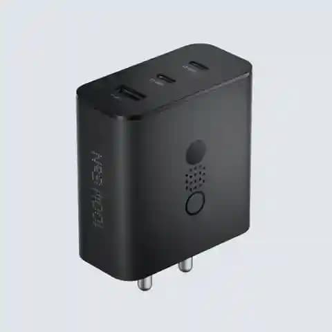 Open-box CMF by Nothing 100 W Power GaN 5 A 3 Port Mobile Charger with Detachable Cable (Dark Grey, Cable Included)