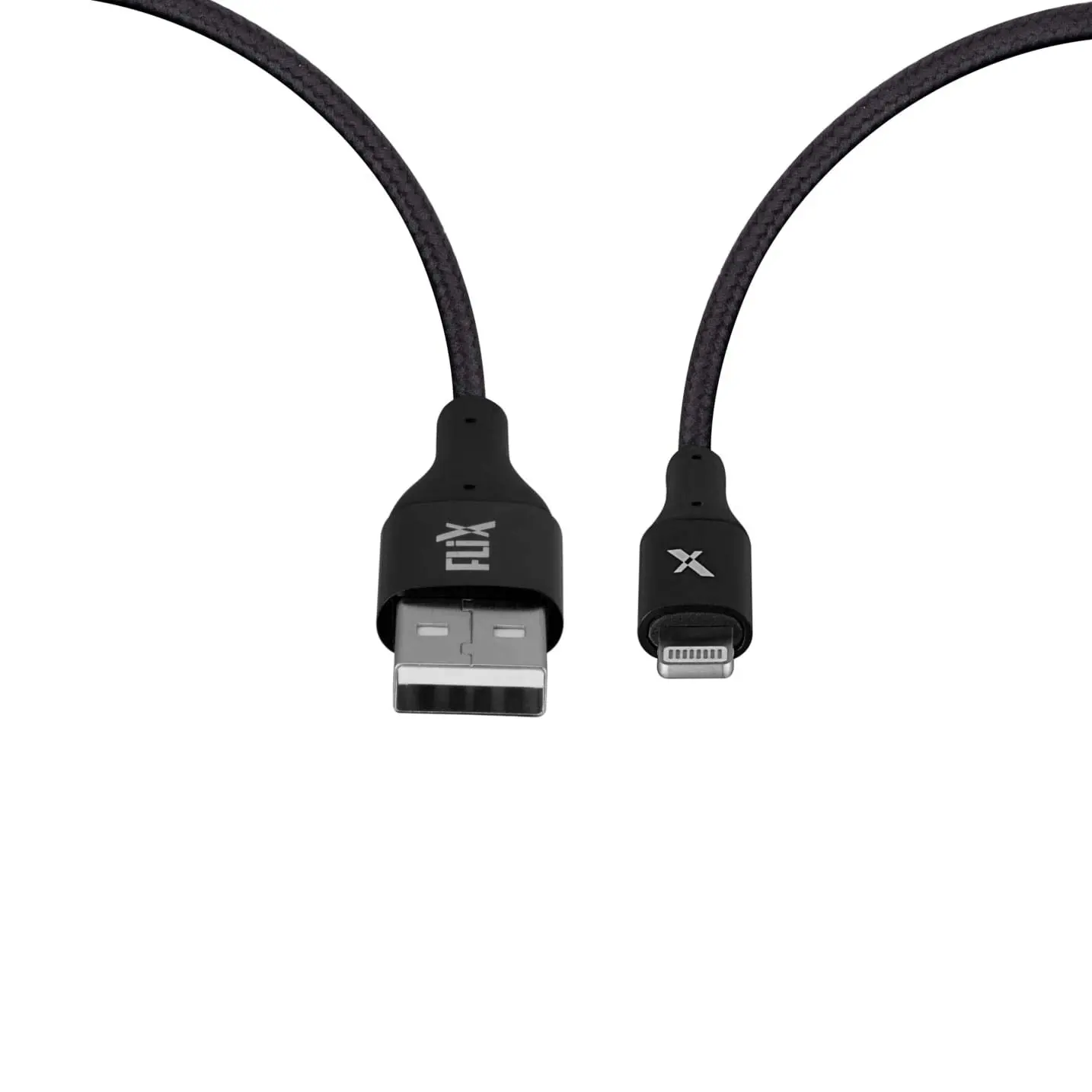 Open-box FLiX (Beetel) USB to Lightning Nylon Braided Data Sync & 2A Fast Charging Cable, Made in India, 480Mbps Data Sync, Super strong & Durable Nylon Cable, Total