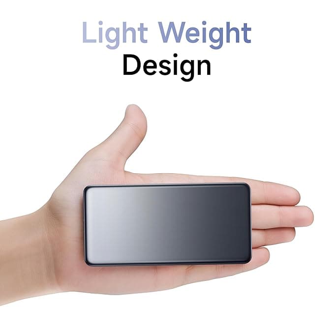 Open-box Xiaomi Ultra Slim Power Bank - 93 Grams only | Lightest & Slimmest | 20W Fast Charging, Type-C Input & Output