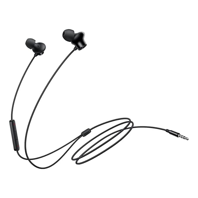 Open-box OnePlus Nord Wired Earphones with mic, 3.5mm Audio Jack, Enhanced bass with 9.2mm Dynamic Drivers, in-Ear Wired Earphone - Black
