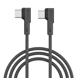 Open-box Portronics Konnect L 60W PD Type C to Type C Mobile Charging Cable, 1.2M, Fast Data Sync, Tangle Resistant, TPE+Nylon Braided(Grey)