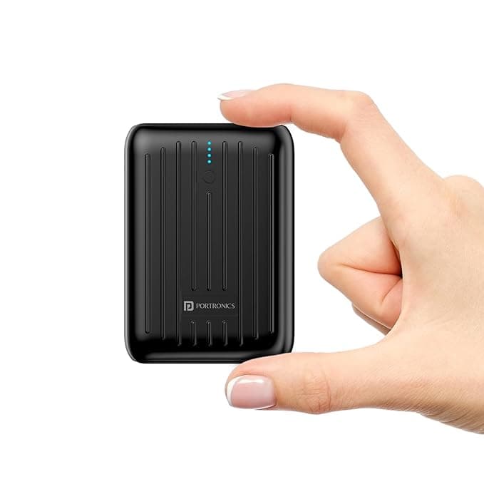 Open-box Portronics Zapcell 10k 10000mAh 22.5W Pocket Size Nano Powerbank with Compact
