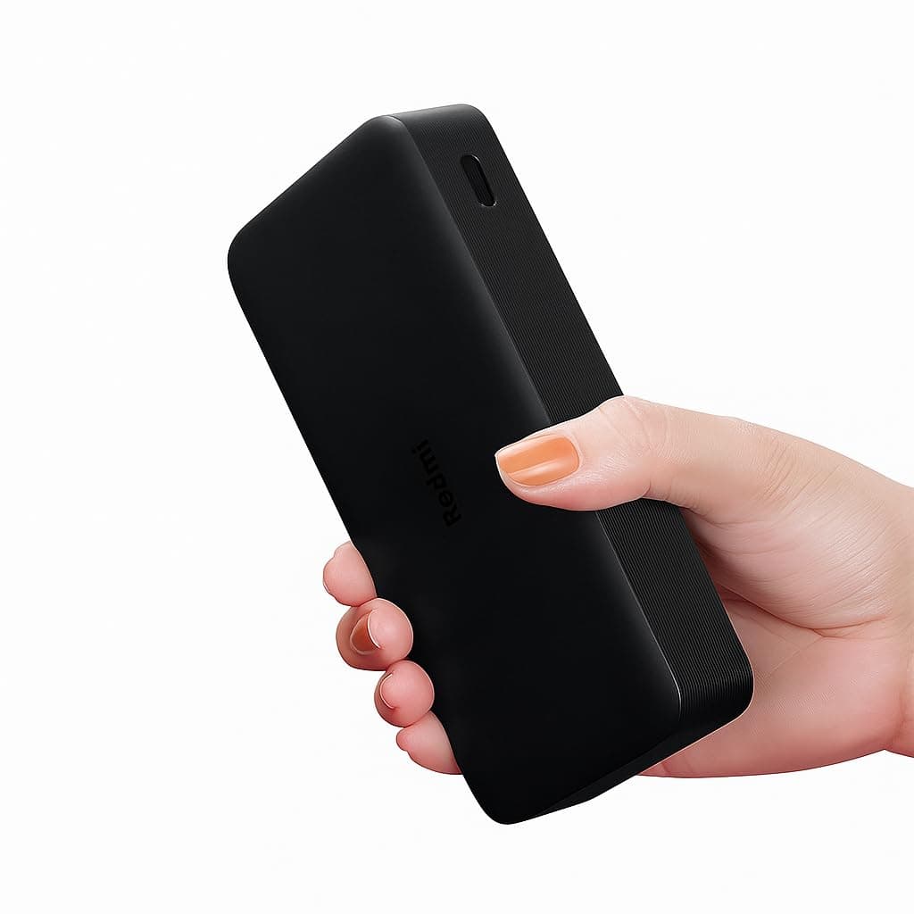 Open-box Redmi 20000mAh Lithium Polymer Power Bank, USB Type C and Micro USB Ports, 18W Fast Charging, Low Power Mode