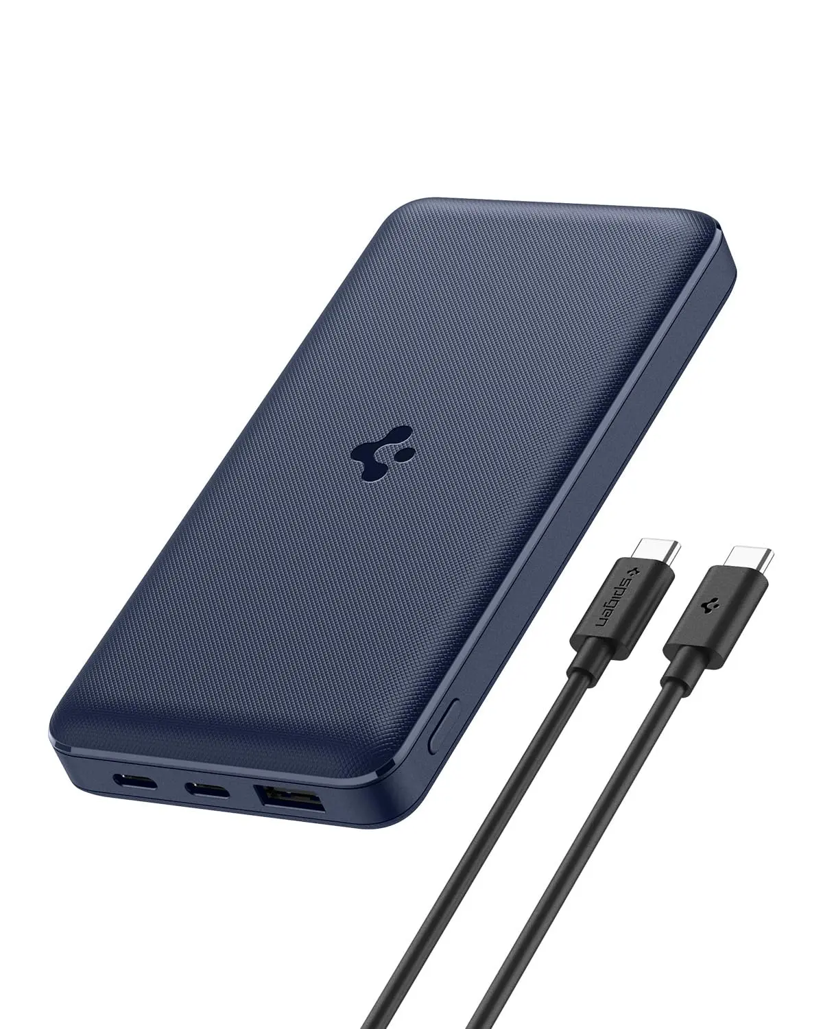 Open-box Spigen 20000 mAh, 22.5W Fast Charging Power Bank with 20W for 2 USB C Ports, 22.5W for 1 USB-A Port 20W, Included USB-C to USB-C Cable