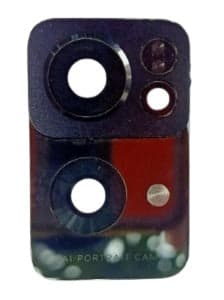 Camera Glass with Frame for Oppo Reno 7 Pro Black