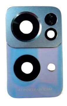 Camera Glass with Frame for Oppo Reno 7 Pro Blue