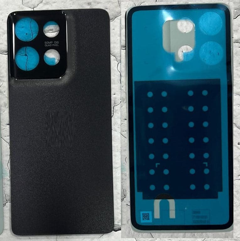 Back Panel Glass for Motorola Moto G75 Black
