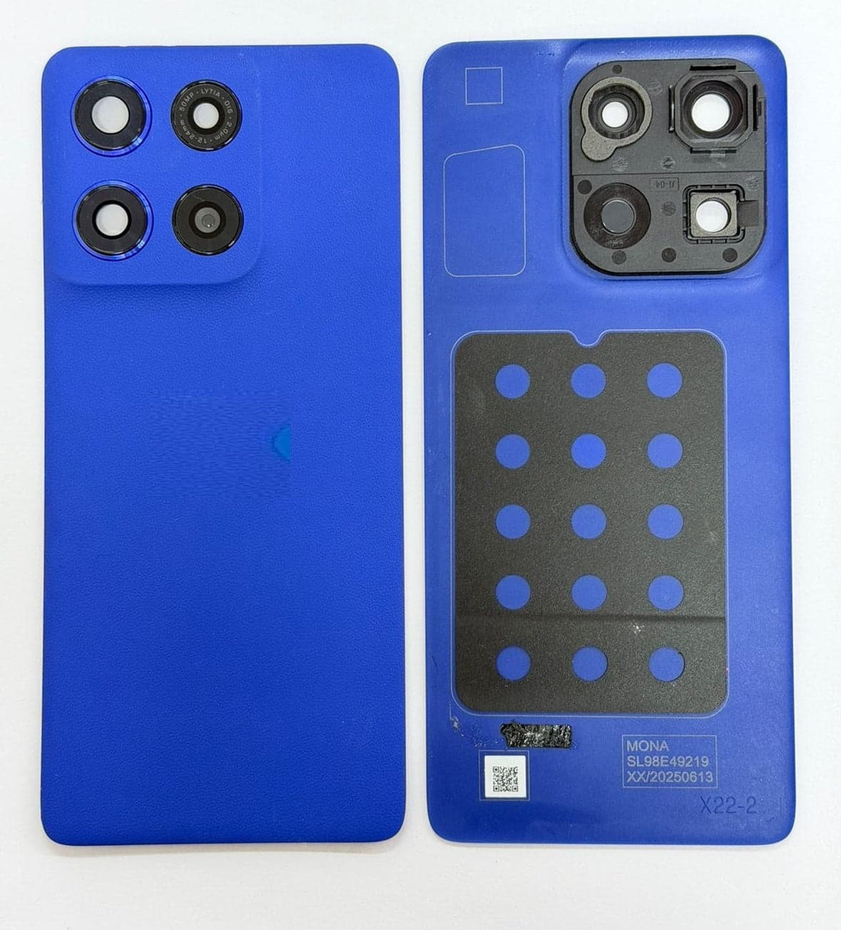 Back Panel with Camera Glass for Motorola Moto Edge 60 Stylus Blue