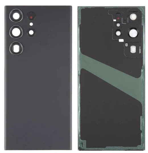 Back Panel with Camera Glass for Samsung Galaxy S23 Ultra Black