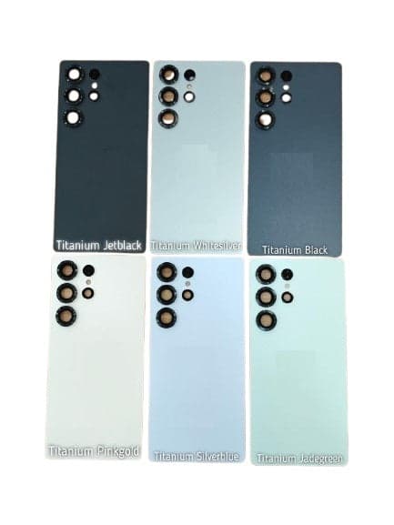 Back Panel With Camera Glass for Samsung Galaxy S25 Ultra Titanium Black