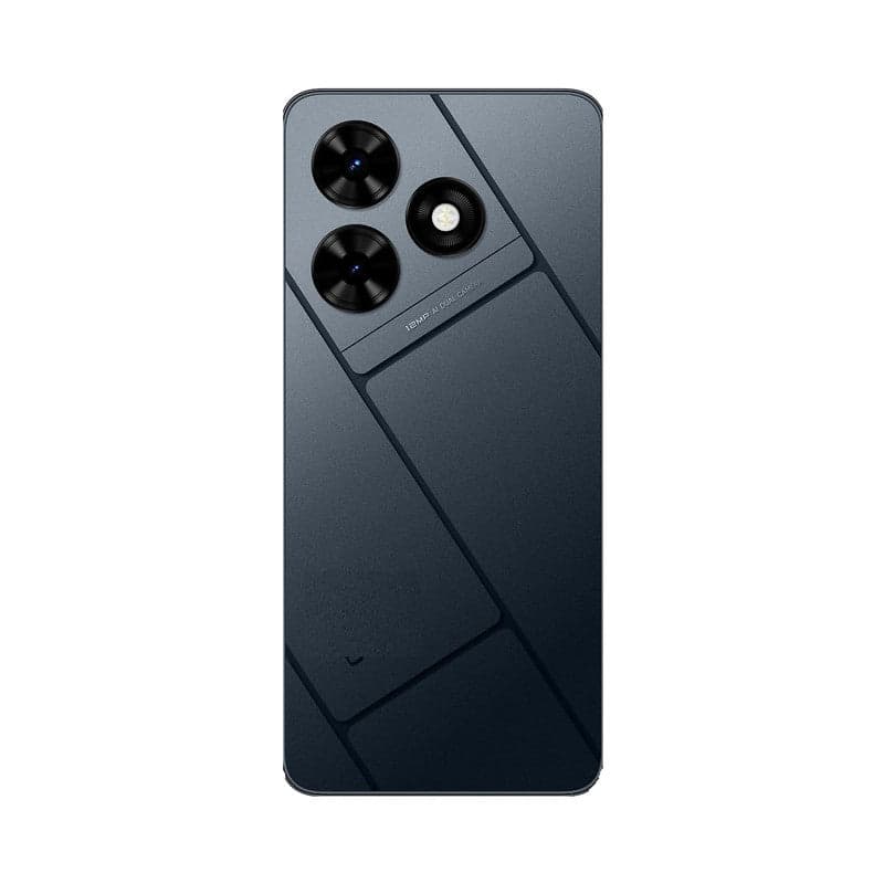 Back Panel With Camera Glass for Tecno Pop 8 BG6h BG6i Black