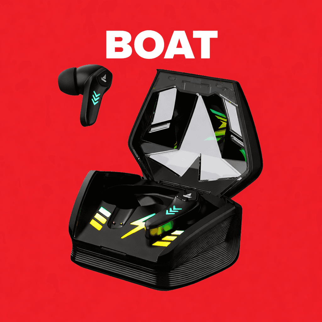 boAt Airdopes 190 Replacement — Black / Charging Case