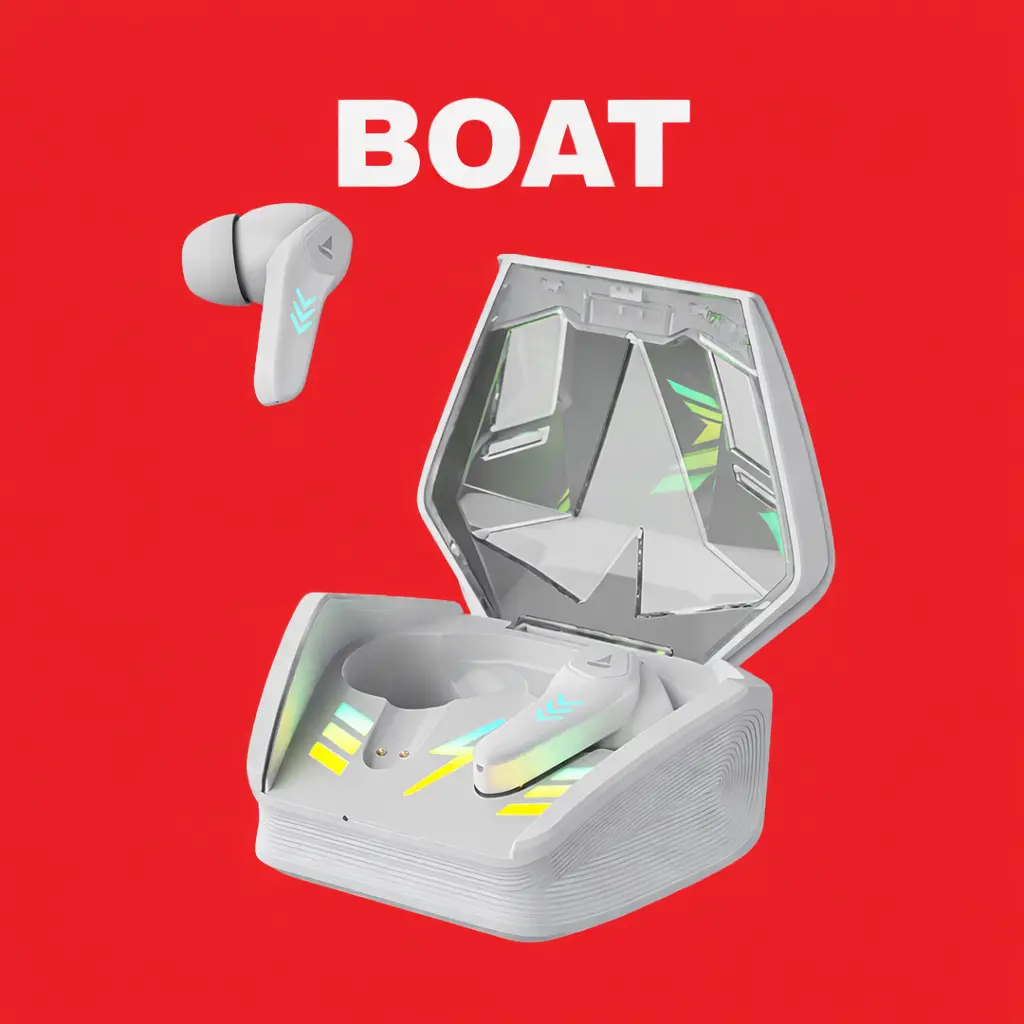boAt Airdopes 190 Replacement — White / Charging Case