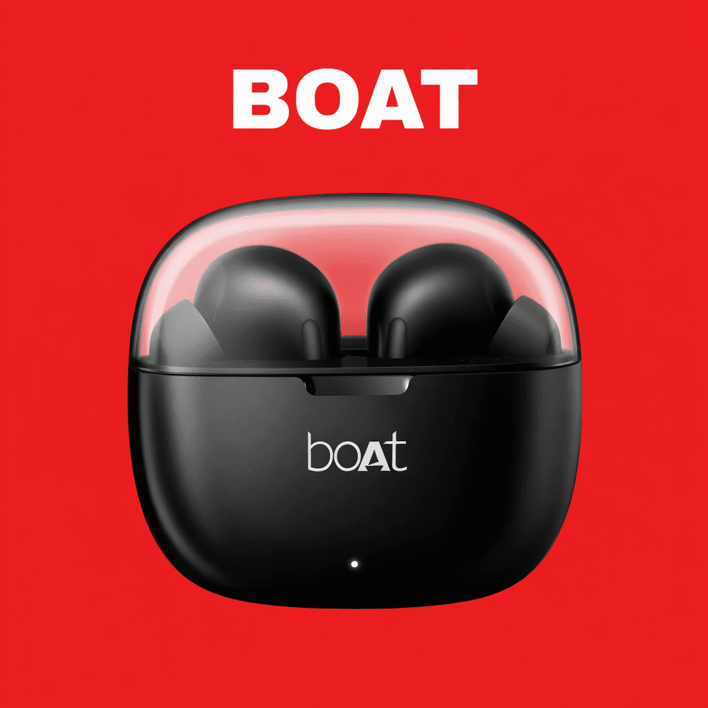 boAt Airdopes 212 Replacement — Black / Charging Case