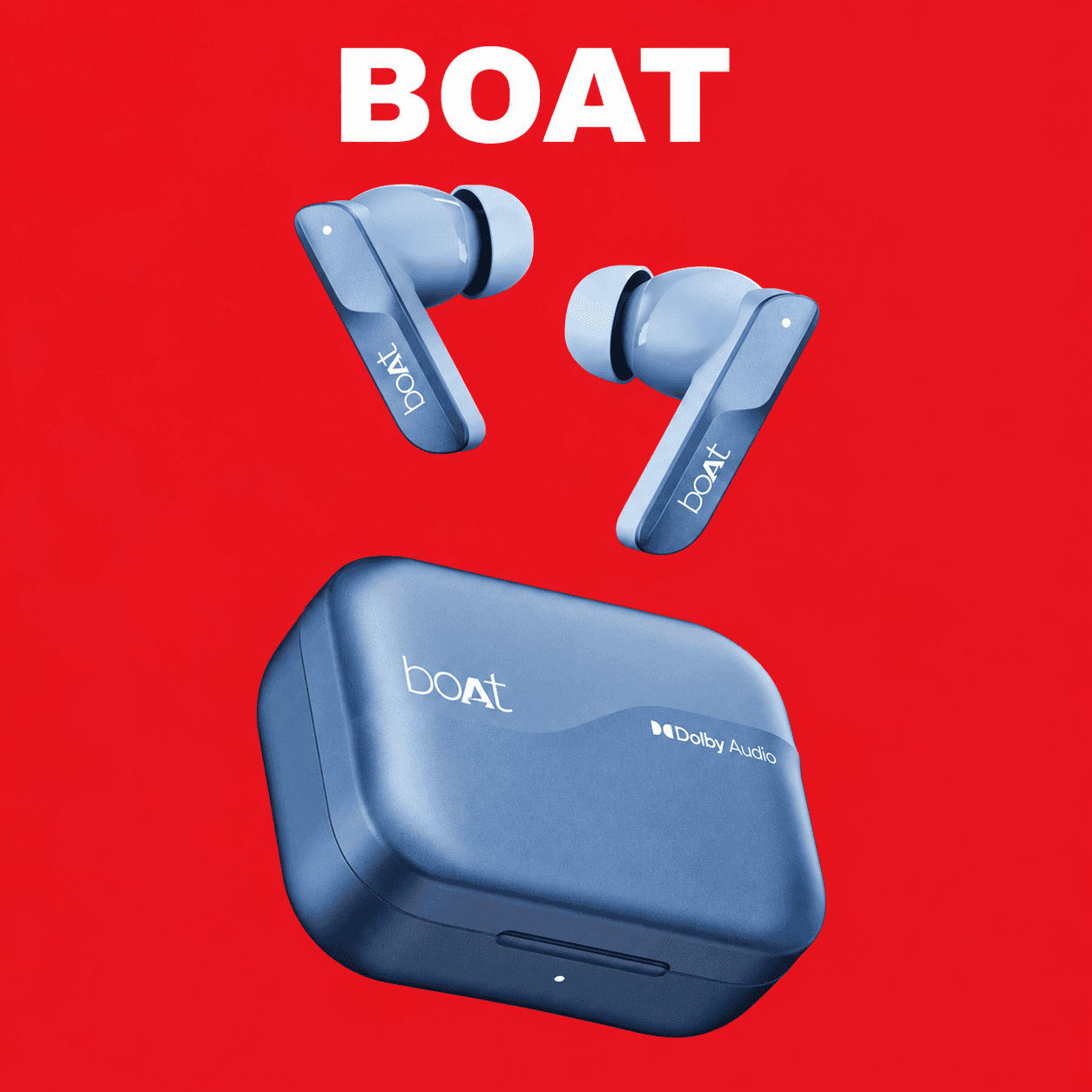 boAt Airdopes 800 Replacement — Blue / Right Side
