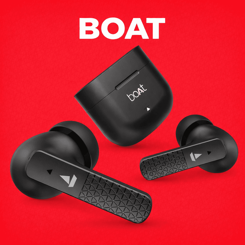 boAt Airdopes 91 – Replacement Parts (Both Pair) Replacement — Black / Charging Case