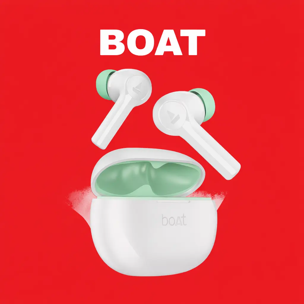 boAt Airdopes Supreme Replacement — Black / Charging Case