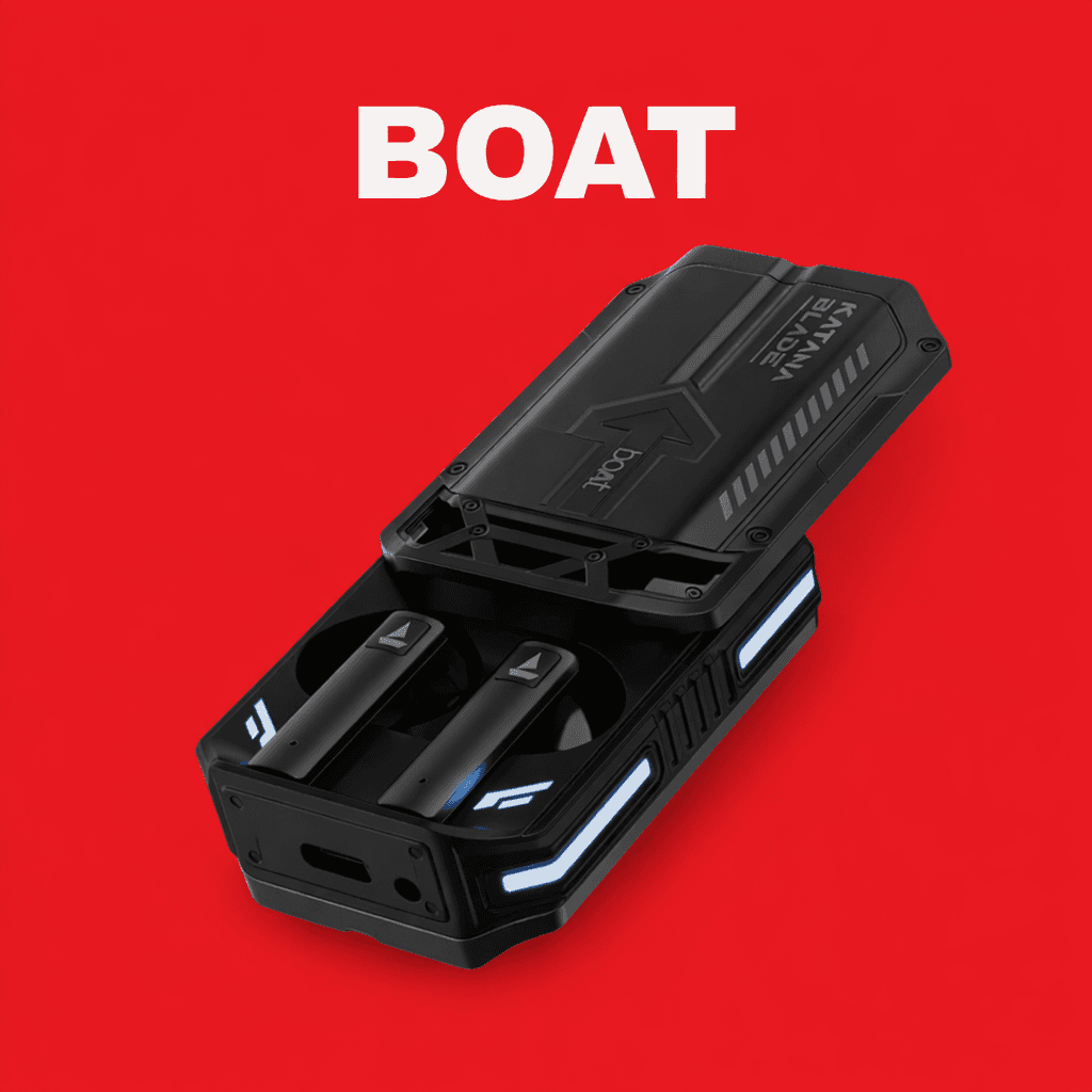 boAt Immortal Katana Blade Replacement — Black / Charging Case