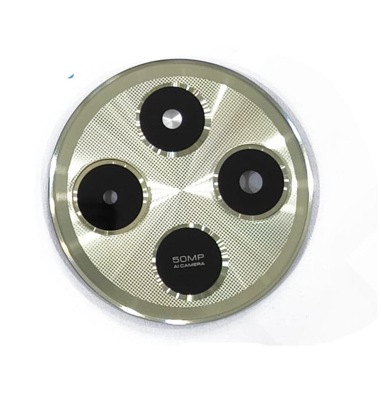 Camera Glass Lense With Frame for Xioami MI 14C Gold