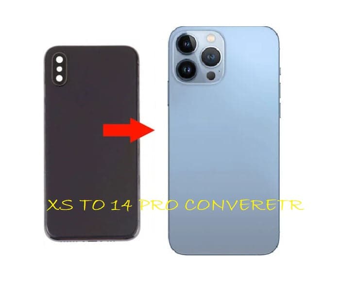 Converter Back Panel Housing Body for Apple iPhone XS Convert to Apple iPhone 14 Pro