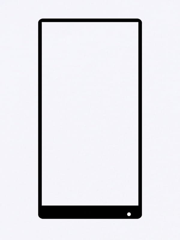Front Glass Replacement for Xiaomi Mi Mix 2 Black