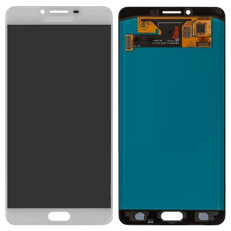 Lcd Display Combo Folder for Samsung Galaxy C9 White