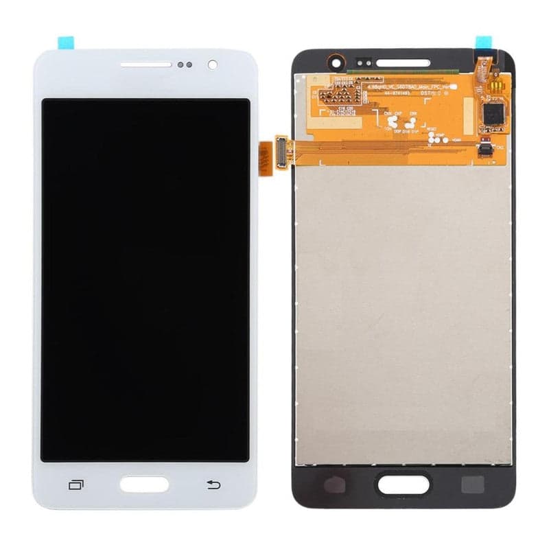 Lcd Display Combo Folder for Samsung Galaxy Grand Prime White