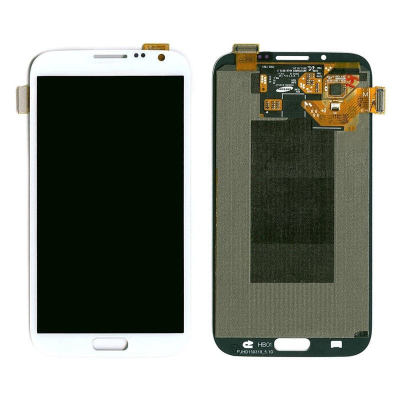 Lcd Display Combo Folder for Samsung Galaxy Note 2 White