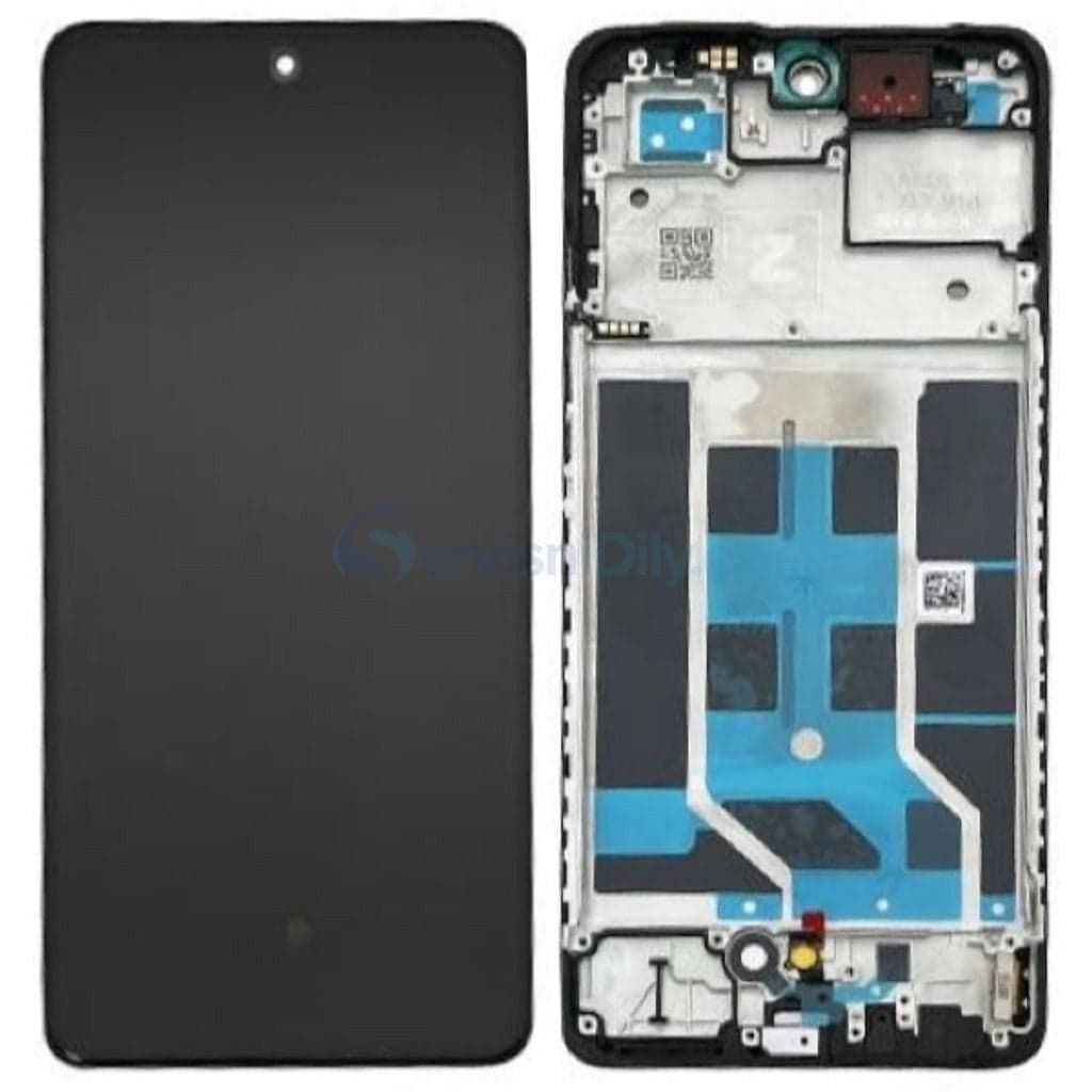 Lcd Display Combo Folder with Frame for Oneplus Nord CE 4 Lite Black