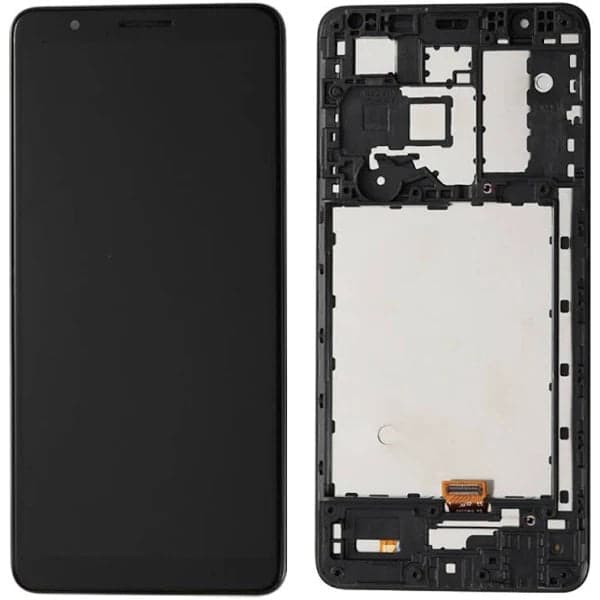 Lcd Display Combo Folder with Frame for Samsung Galaxy A01 Core Black