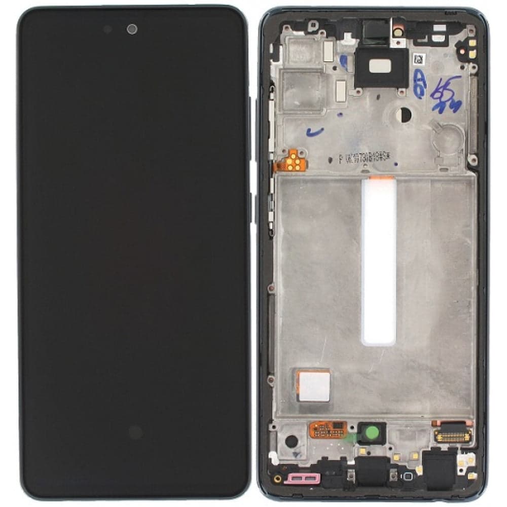 Lcd Display Combo Folder with Frame for Samsung Galaxy A52 5G Black