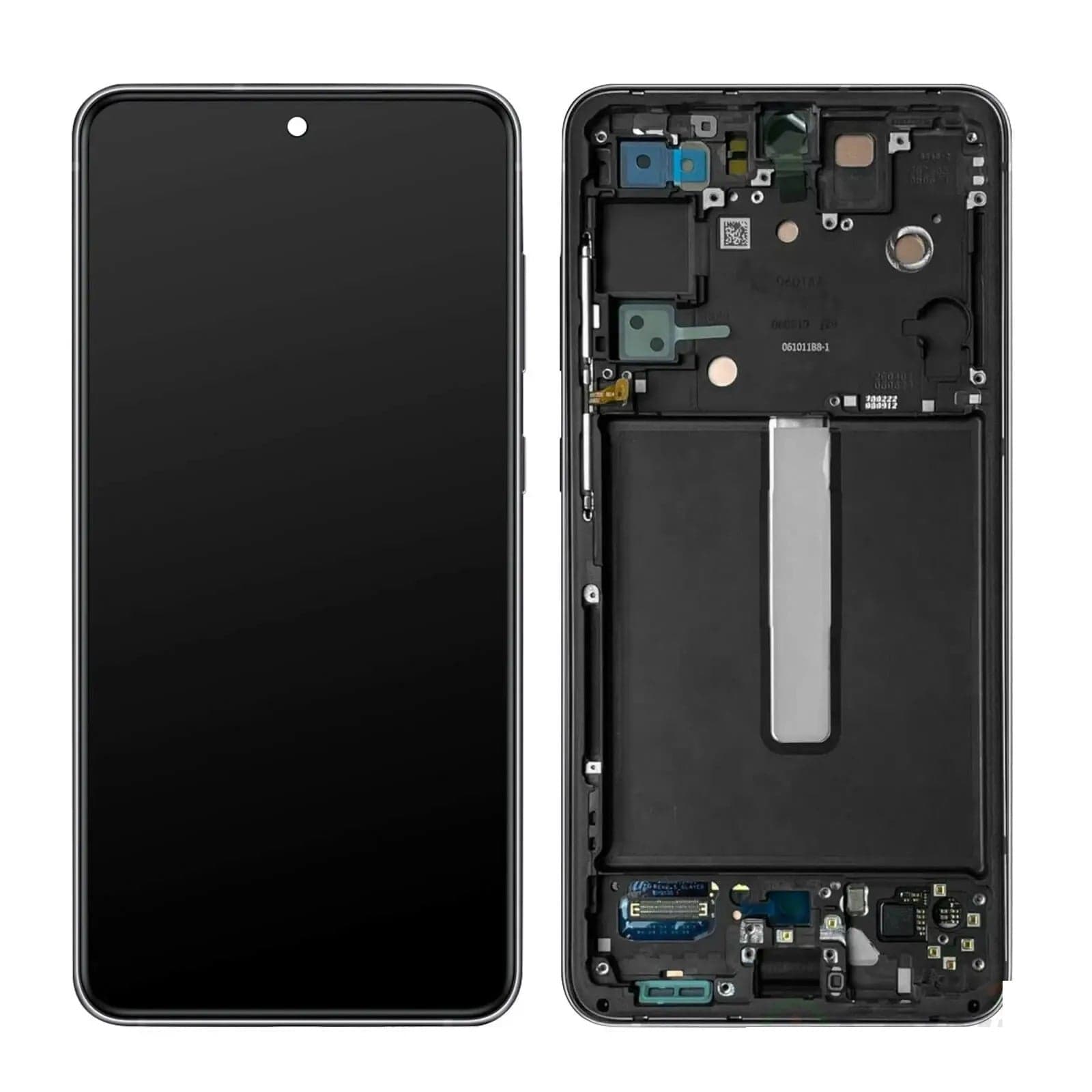 Lcd Display Combo Folder with Frame for Samsung Galaxy S21 FE Black