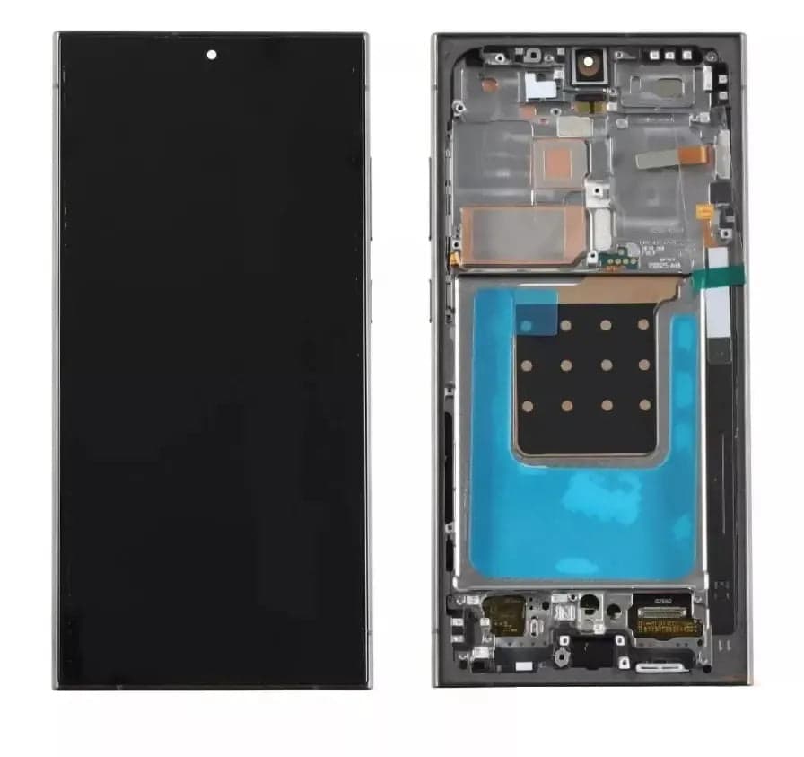 Lcd Display Combo Folder with Frame for Samsung Galaxy S24 Ultra Black