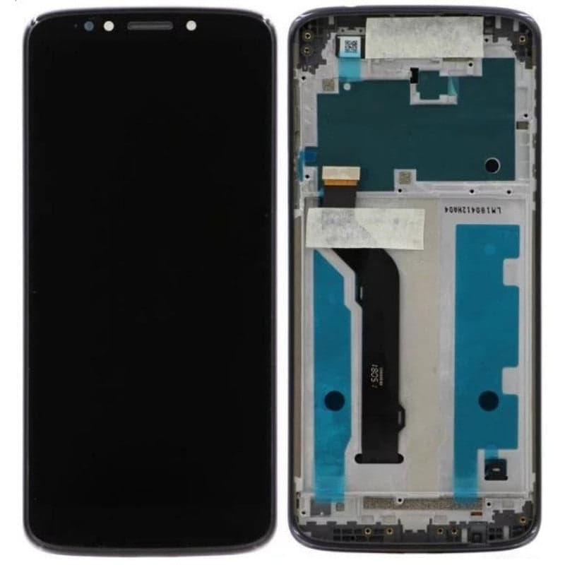 Lcd Display Combo Folder with Frame for Motorola Moto E5 Plus Black