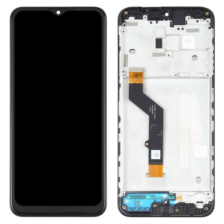 Lcd Display Combo Folder with Frame for Motorola Moto E7 Plus Black